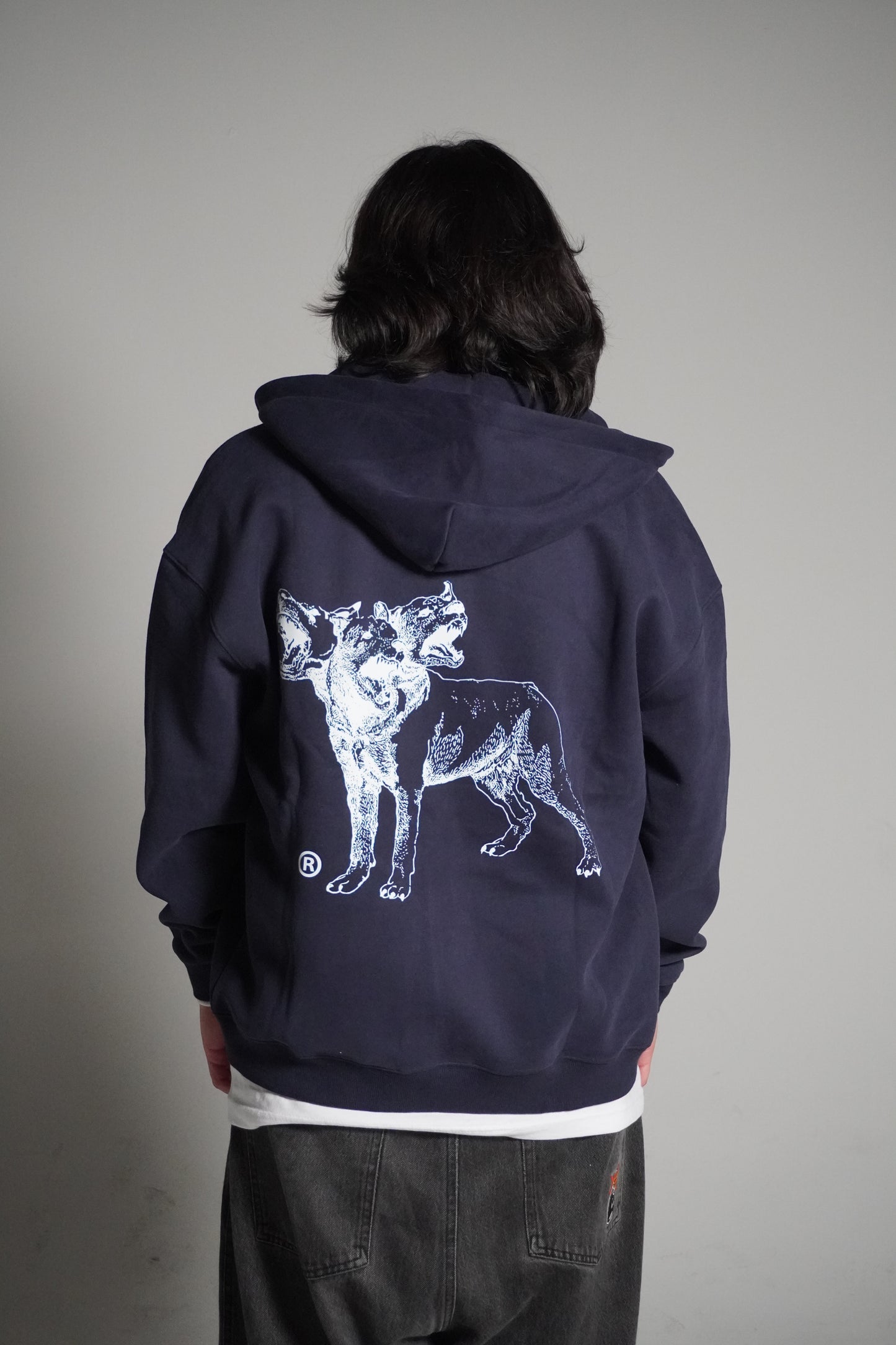 Navy Hounds Zip-Up