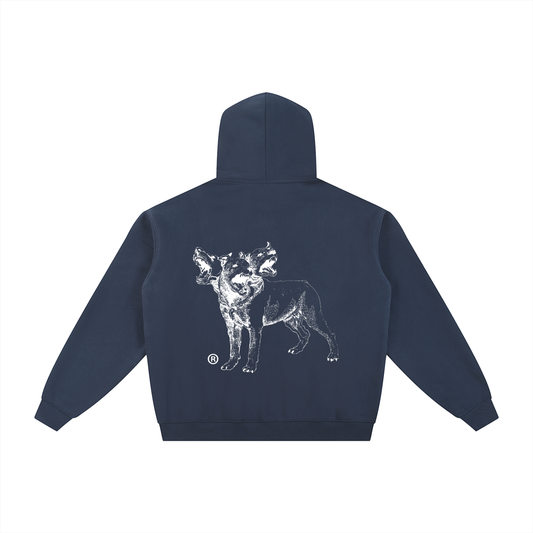 Navy Hounds Zip-Up